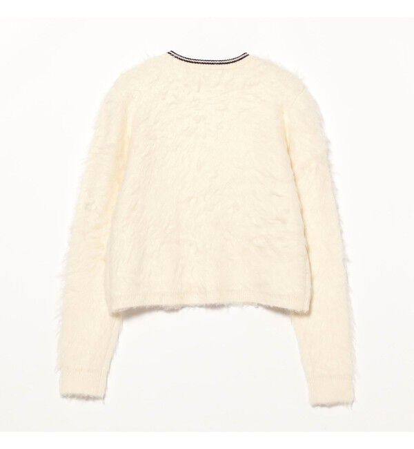 Ray BEAMS 「【別注】FRED PERRY / Fluffy Crewneck Knit Cardigan」|カーディガン|