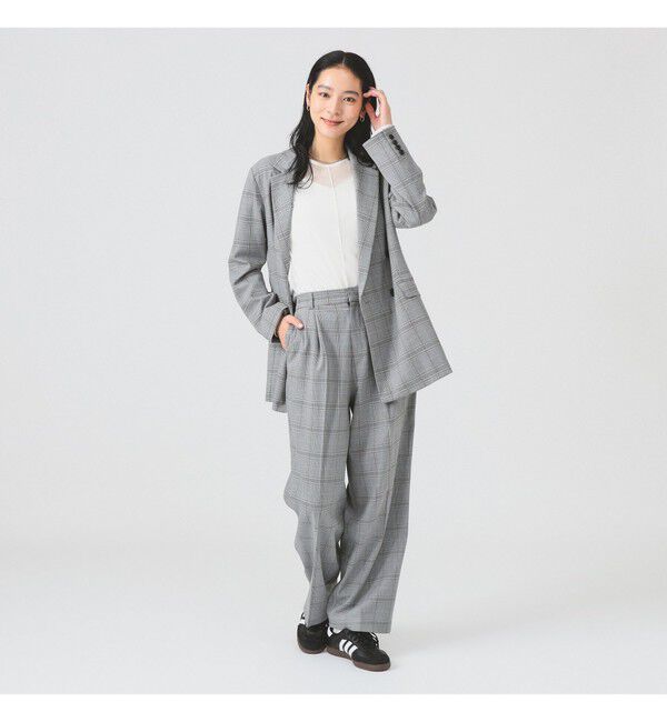 Ray BEAMS 「チェック タック パンツ」|チノ|