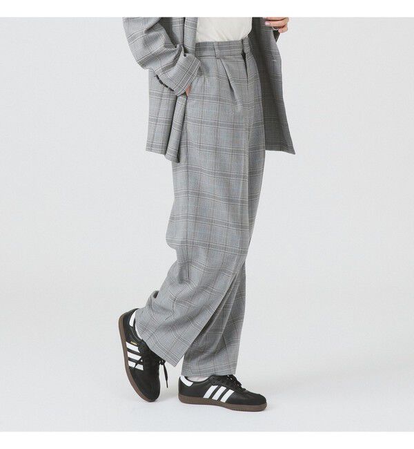 Ray BEAMS 「チェック タック パンツ」|チノ|