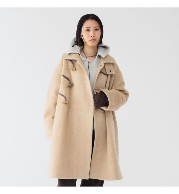 BEAMSBOY「maturely / シャギー ヘリンボーン ダッフルコート」|ダッフルコート|