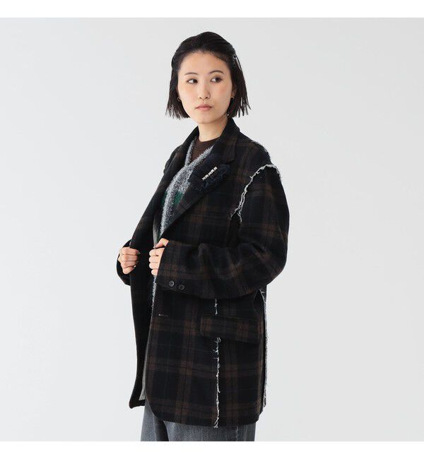 BEAMSBOY「リサイクルウール カットオフ ジャケット」|テーラードジャケット|