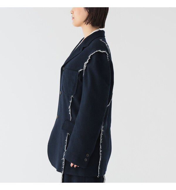 BEAMSBOY「リサイクルウール カットオフ ジャケット」|テーラードジャケット|