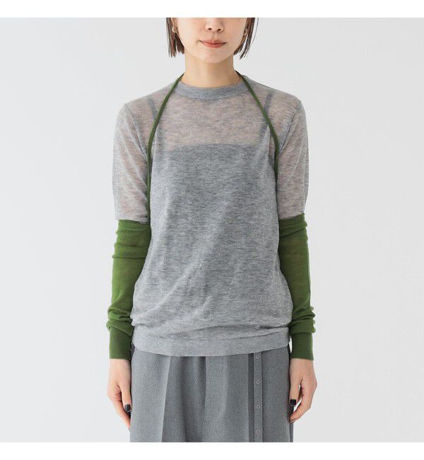 BEAMSBOY「maturely / ウール ショートスリーブ アンド アームカバー」|ニット・セーター|