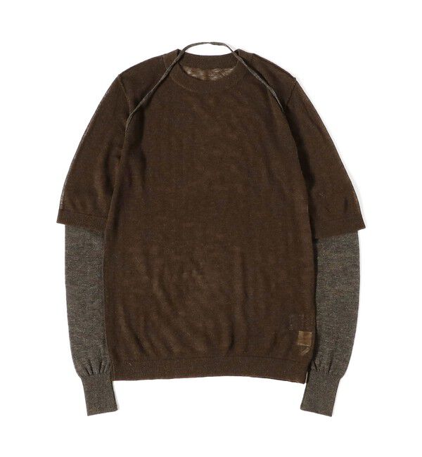 BEAMSBOY「maturely / ウール ショートスリーブ アンド アームカバー」|ニット・セーター|