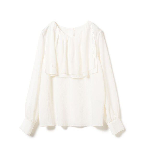 Ray BEAMS 「RBS / レイヤー ラッフル ヨーク ブラウス」|シャツ・ブラウス|