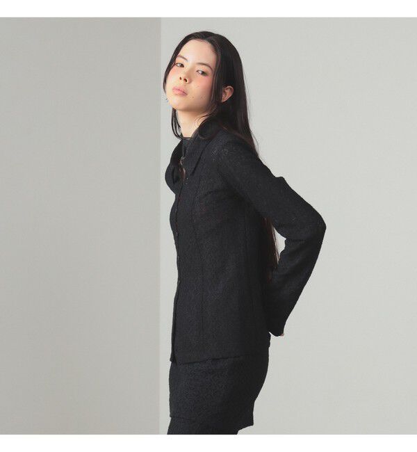 Ray BEAMS 「起毛 レース シャツ」|シャツ・ブラウス|