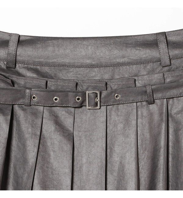 Ray BEAMS 「レザーライクプリーツ スカート」|スカート|