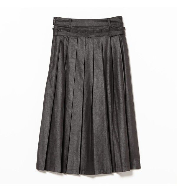 Ray BEAMS 「レザーライクプリーツ スカート」|スカート|