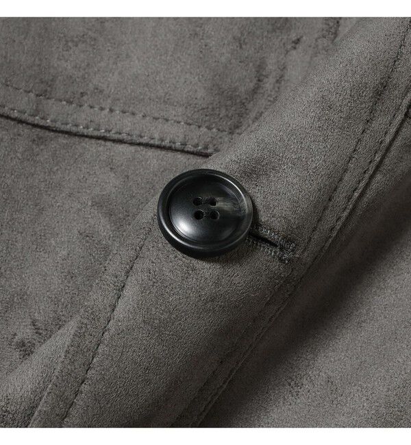 Ray BEAMS 「フェイク スエード ハーフ コート」|ダッフルコート|