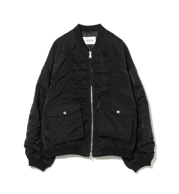 Ray BEAMS 「シャーリング MA-1 ブルゾン」|ブルゾン・スタジャン|