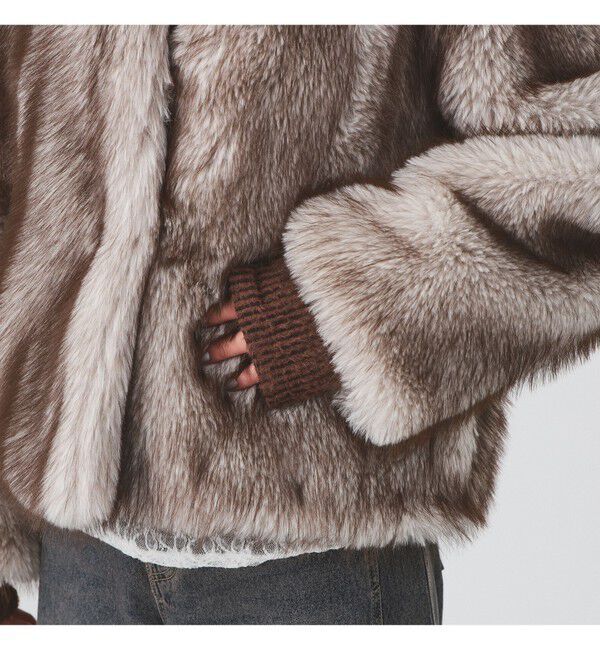 Ray BEAMS 「フェイクファー ショート ブルゾン」|ブルゾン・スタジャン|