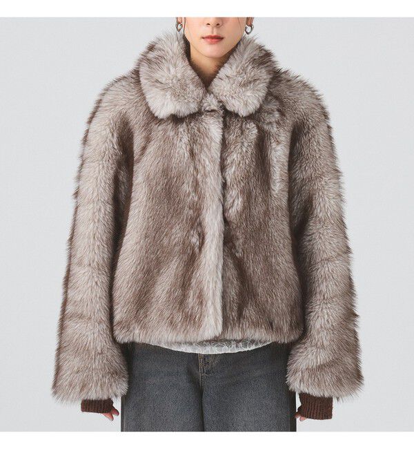 Ray BEAMS 「フェイクファー ショート ブルゾン」|ブルゾン・スタジャン|