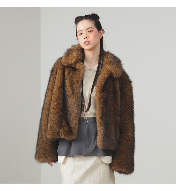 Ray BEAMS 「フェイクファー ショート ブルゾン」|ブルゾン・スタジャン|