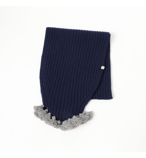 BEAMSBOY「タッセル リブ マフラー」|マフラー|