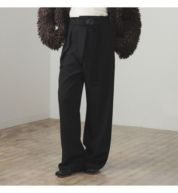 Ray BEAMS 「アシンメトリー ハイウエスト パンツ」|チノ|