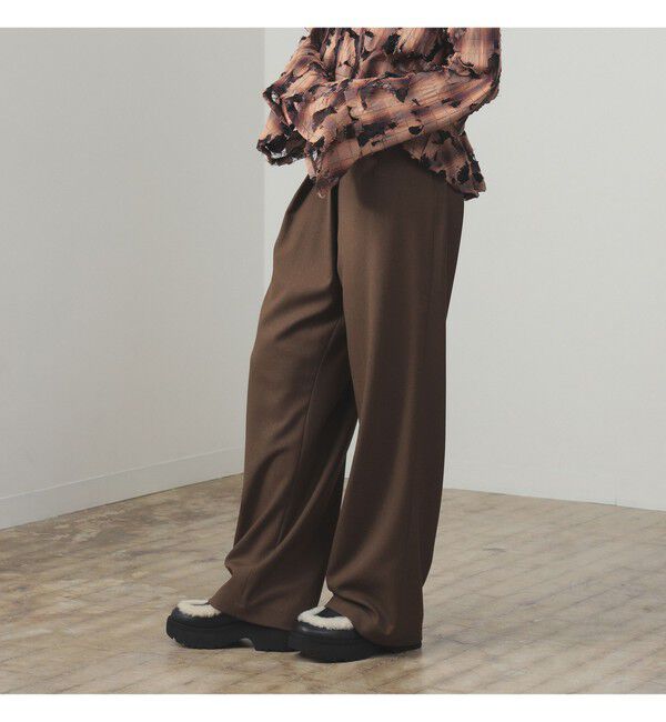 Ray BEAMS 「アシンメトリー ハイウエスト パンツ」|チノ|