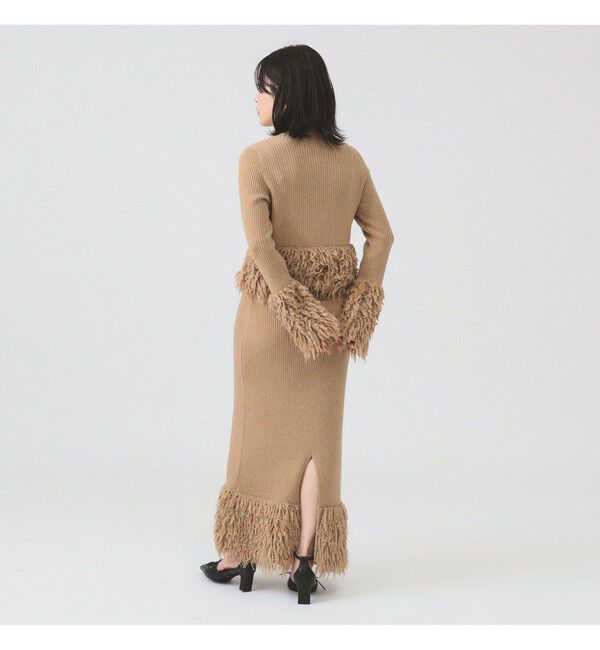 Ray BEAMS 「RBS / フリンジ キリカエ クルーネック ニット」|ニット・セーター|