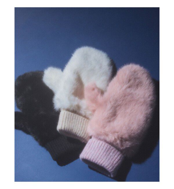 Ray BEAMS 「【別注】CONTROL FREAK / フェイク ファー ミトン」|手袋|