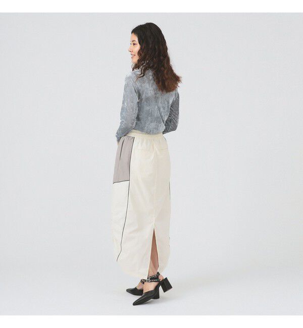 Ray BEAMS 「レース キリカエ トラック スカート」|スカート|