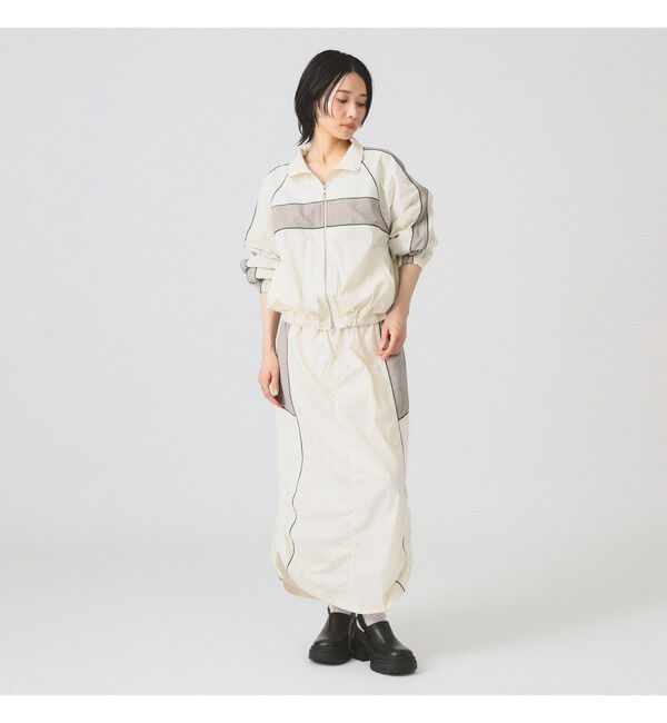 Ray BEAMS 「レース キリカエ トラック スカート」|スカート|