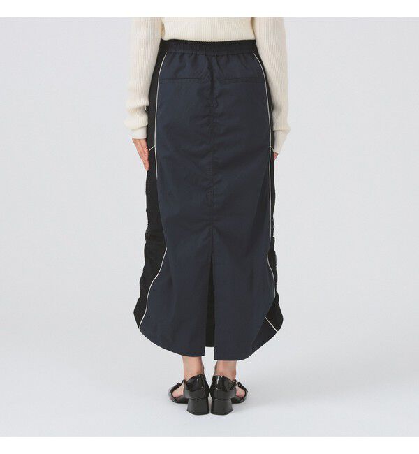 Ray BEAMS 「レース キリカエ トラック スカート」|スカート|