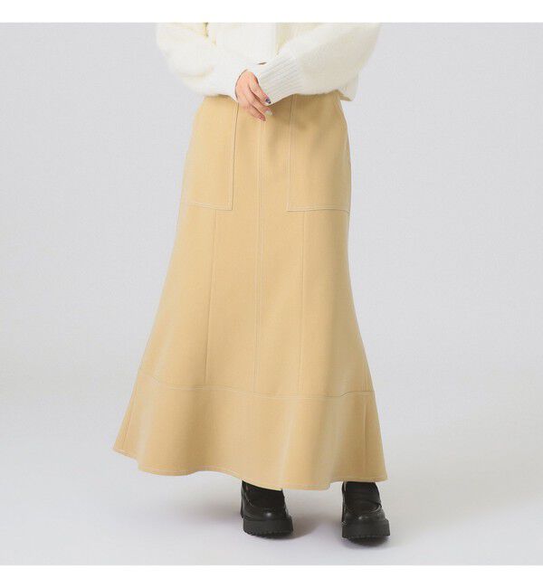 Ray BEAMS 「ステッチ マーメイド スカート」|スカート|BEIGE