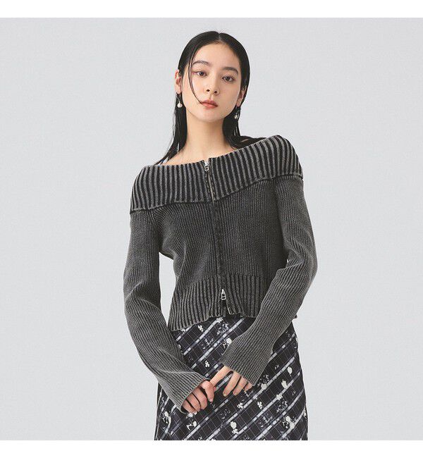 Ray BEAMS 「モールフェード ジップ カーディガン」|ニット・セーター|