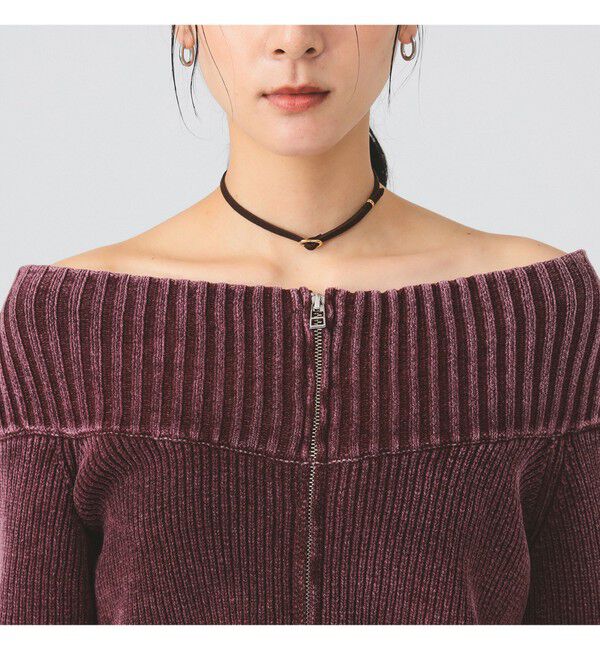 Ray BEAMS 「モールフェード ジップ カーディガン」|ニット・セーター|