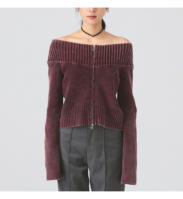 Ray BEAMS 「モールフェード ジップ カーディガン」|ニット・セーター|