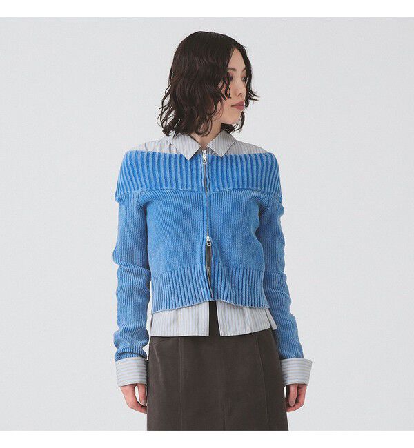 Ray BEAMS 「モールフェード ジップ カーディガン」|ニット・セーター|