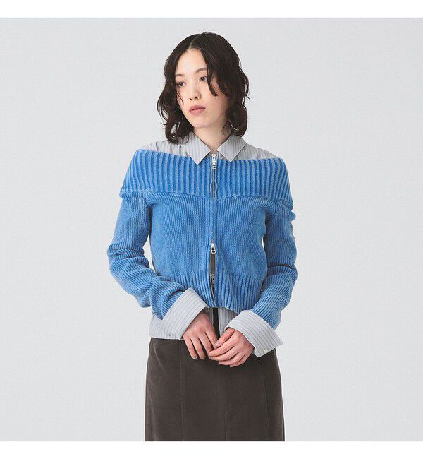 Ray BEAMS 「モールフェード ジップ カーディガン」|ニット・セーター|