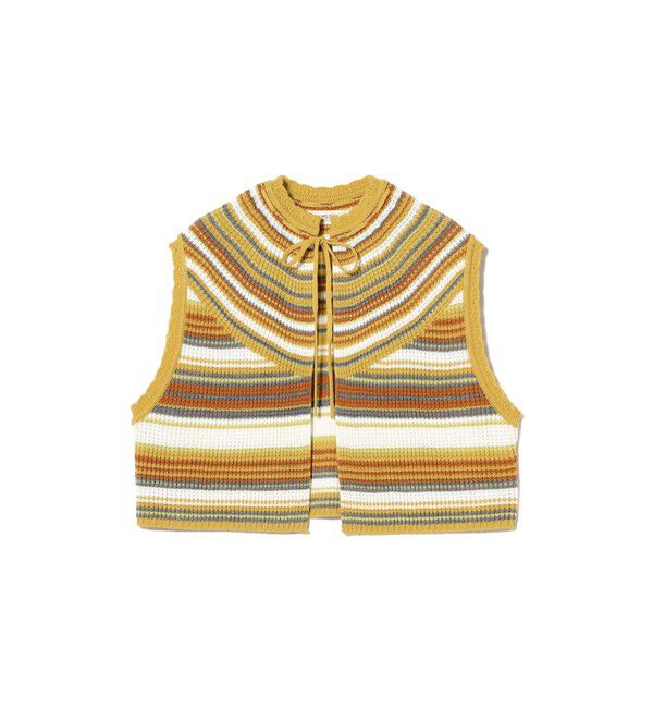 BEAMSBOY「マルチボーダー ベスト」|ベスト・ジレ|