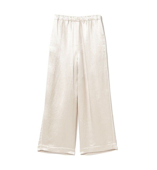 Demi-Luxe BEAMS 「アセテート サテン ワイドパンツ」|チノ|