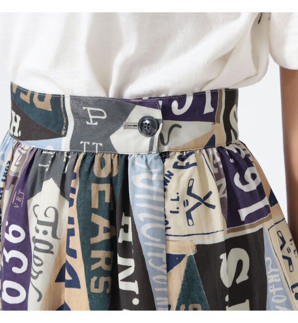 BEAMSBOY「ペナント プリント スカート」|スカート|