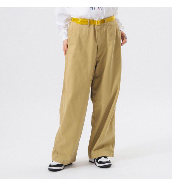 BEAMSBOY「ワイド チノ パンツ」|チノ|BEIGE