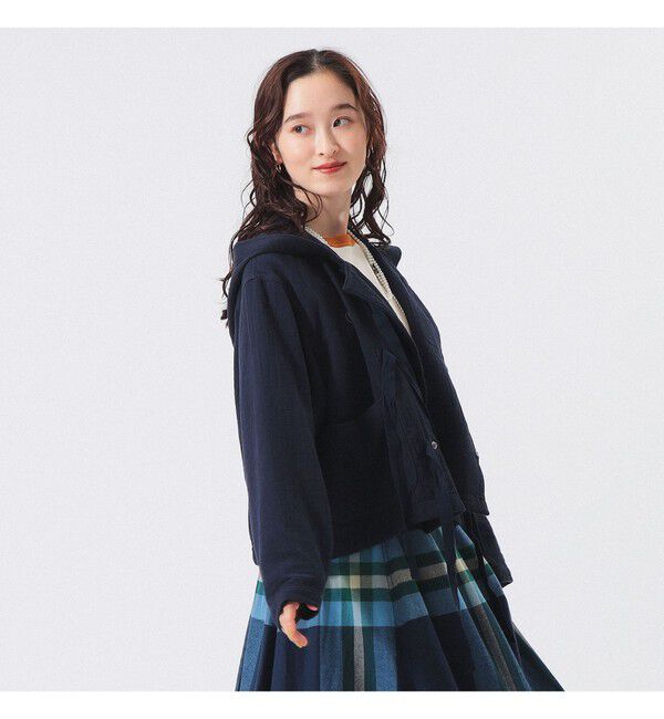 BEAMSBOY「コットン ミリタリー フード ジャケット」|ブルゾン・スタジャン|