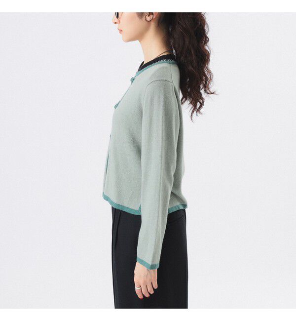 BEAMSBOY「12ゲージ チャイナ トリム カーディガン」|ニット・セーター|