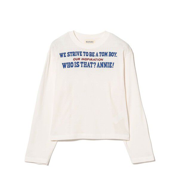 BEAMSBOY「ボーイ メッセージ ロングスリーブ Tシャツ」|Tシャツ・カットソー|