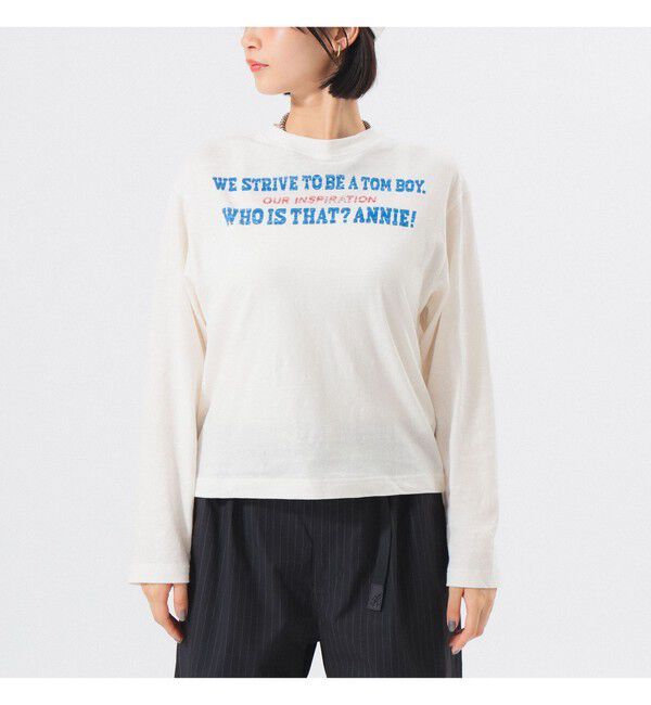 BEAMSBOY「ボーイ メッセージ ロングスリーブ Tシャツ」|Tシャツ・カットソー|