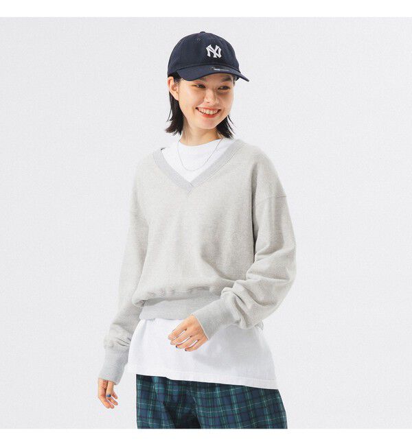 BEAMSBOY「フリーダムスリーブ Vネック スウェット」|スウェット・ジャージ|T.GREY