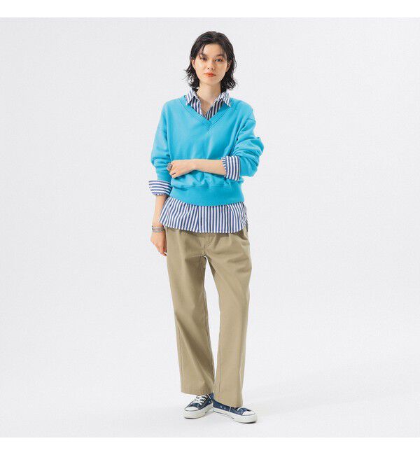 BEAMSBOY「フリーダムスリーブ Vネック スウェット」|スウェット・ジャージ|