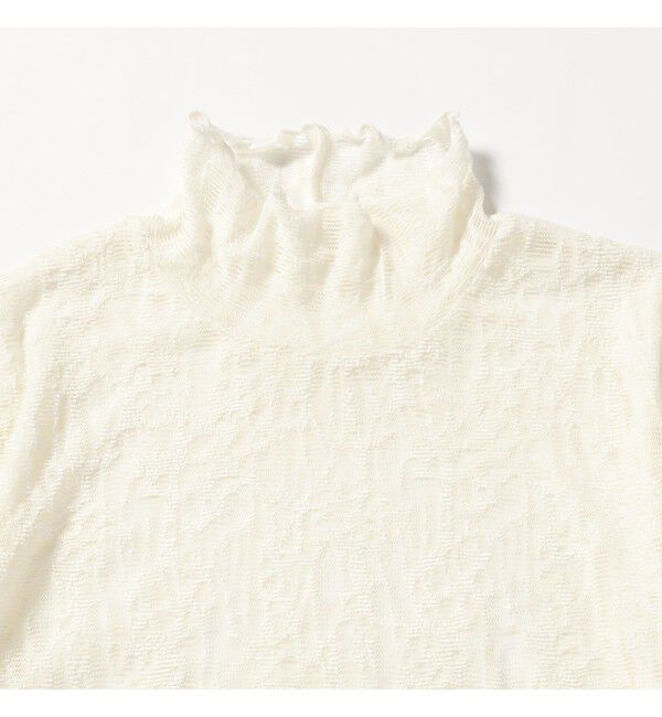 Ray BEAMS 「レース ジャガード ハイネック トップス」|Tシャツ・カットソー|