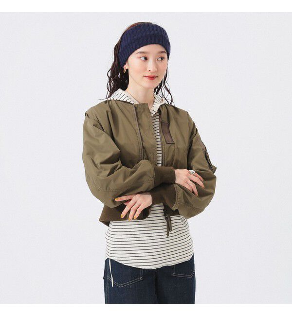 BEAMSBOY「デタッチ スリーブ ミリタリー ブルゾン」|ブルゾン・スタジャン|