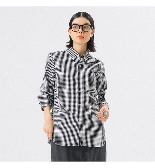 BEAMSBOY「100/2 ギンガムチェック ボタンダウン シャツ」|シャツ・ブラウス|