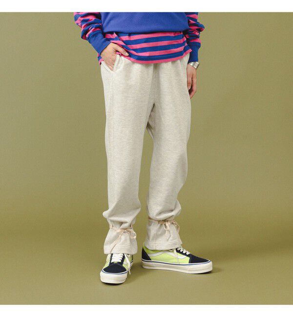 BEAMSBOY「ヘム アレンジ スウェットパンツ」|チノ|