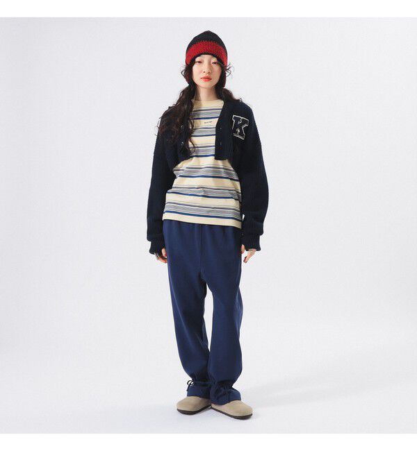 BEAMSBOY「ヘム アレンジ スウェットパンツ」|チノ|