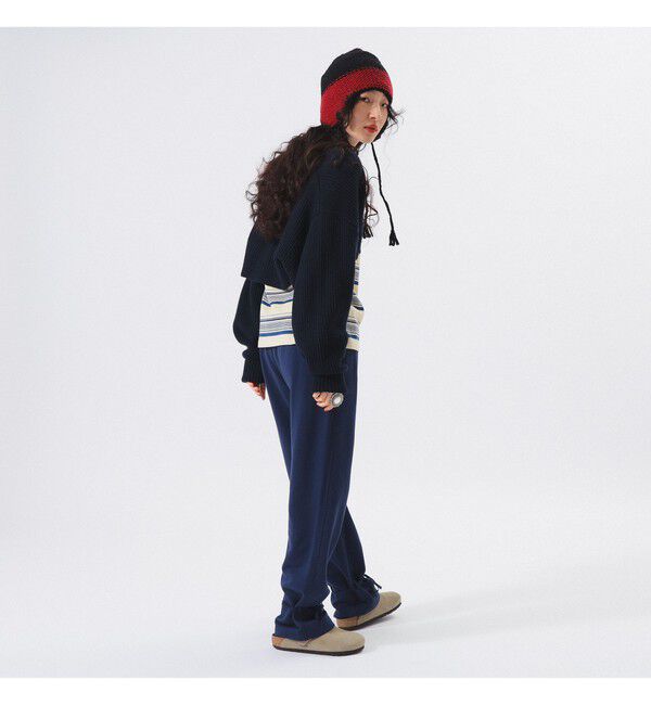 BEAMSBOY「ヘム アレンジ スウェットパンツ」|チノ|