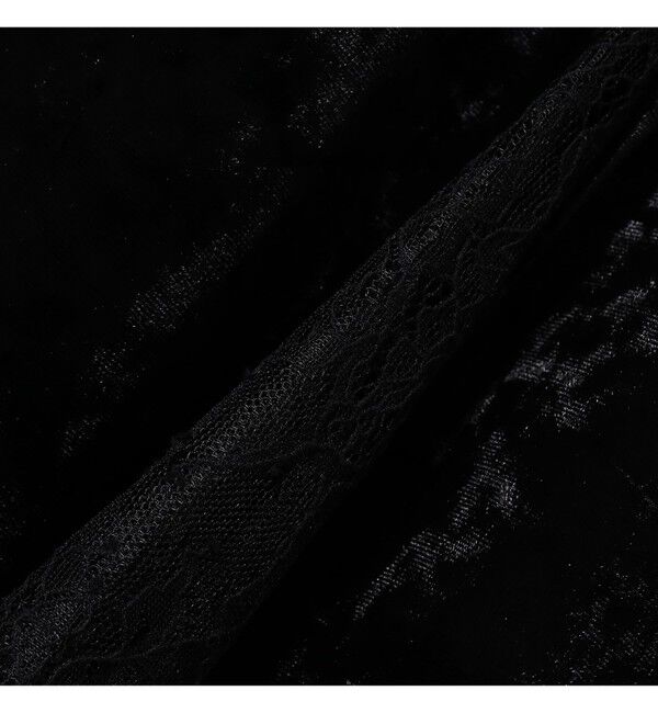 Ray BEAMS 「ベロア レース レイヤー ワンピース」|ワンピース|