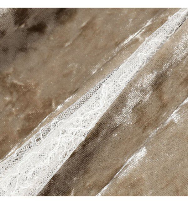 Ray BEAMS 「ベロア レース レイヤー ワンピース」|ワンピース|