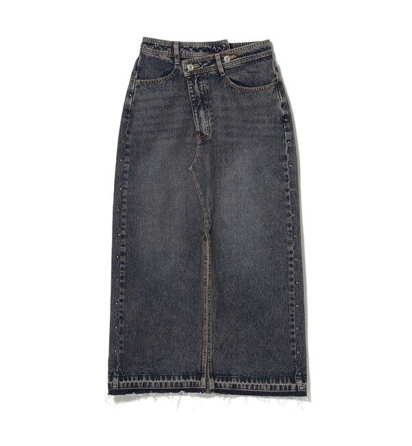 Ray BEAMS 「デニム サイド スタッズ スカート」|スカート|